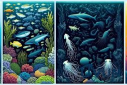 Diferença entre fauna marinha costeira e abissal