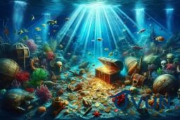 Lendas sobre tesouros escondidos no fundo do mar