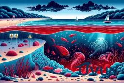 Relação entre marés vermelhas e toxinas marinhas