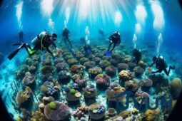 Técnicas de reflorestamento marinho com corais